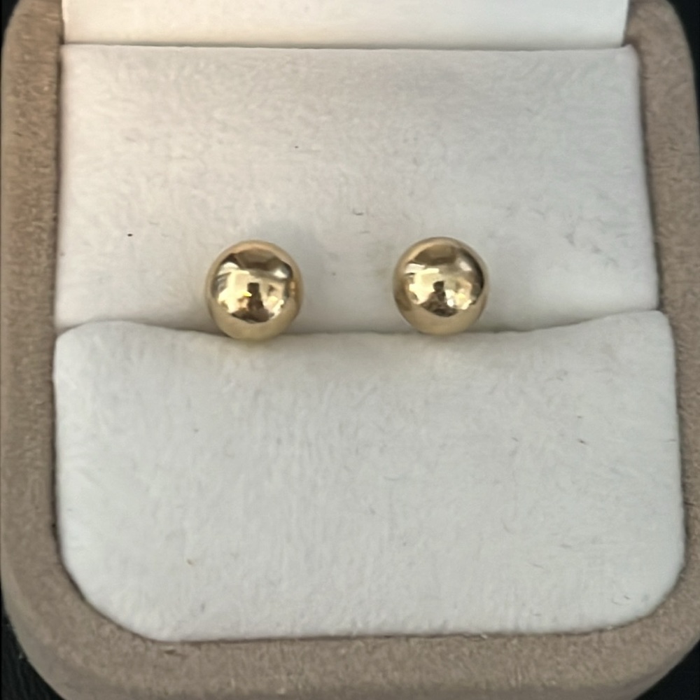 Classic Gold Ball Earrings